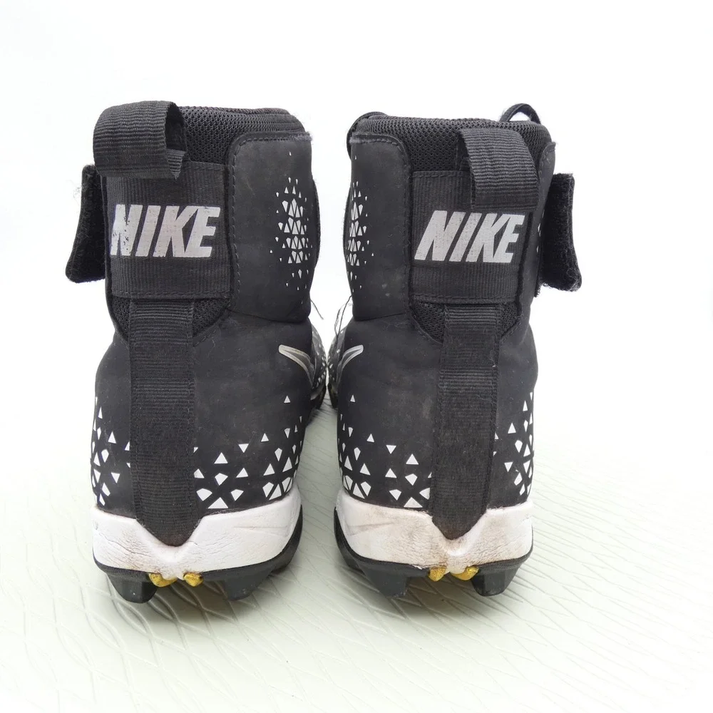 Nike Force Savage Shark 880109-001 Mens 11 Football Cleats Black White Sneakers